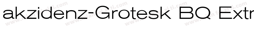 akzidenz-Grotesk BQ Extra Conda字体转换